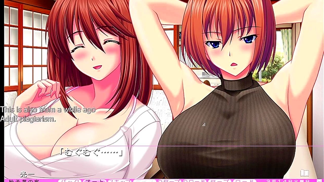 Big-Titted Eroge Heroine Gives Sensual Footjob in Bathroom Scene