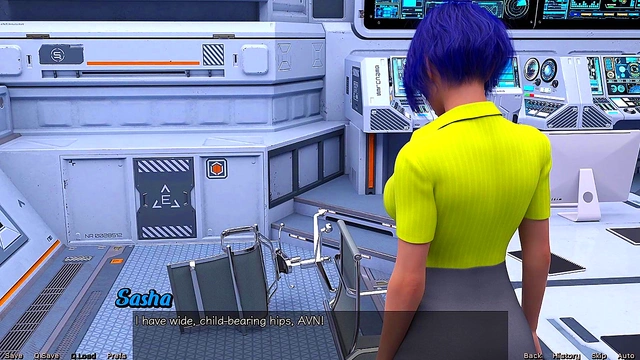 Blue-Haired Busty MILF Craves Attention In Spacy Hentai Adventure