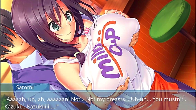 Step Mom and Sister’s Busty Wet T-Shirt Temptation in Anime Paradise