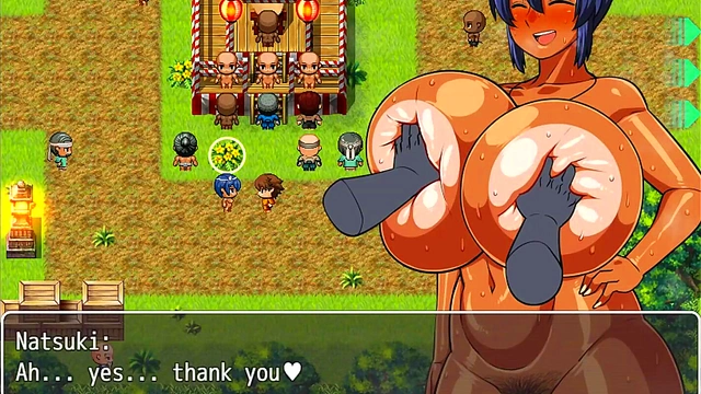 Tanned Busty Natsuki Gets Gangbanged By Village for Mega Creampie Bukkake