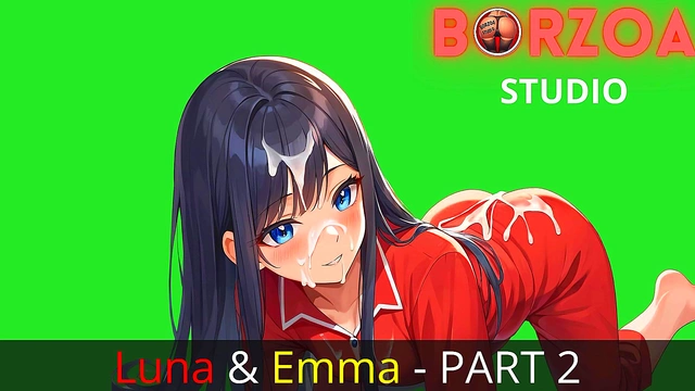 Teen FutaGirl Gives Huge Blowjob & Cumshot To Busty Stepsister With Giant Tits