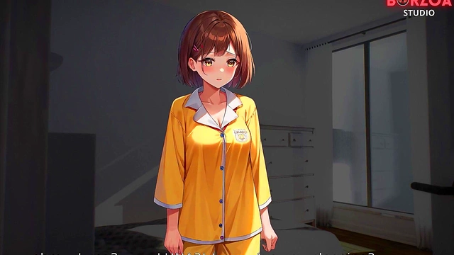 Teen FutaGirl Gives Huge Blowjob & Cumshot To Busty Stepsister With Giant Tits