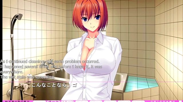 Big-Titted Hentai Babe Gives TitFuck In Bathroom Tub For Eroge Fans