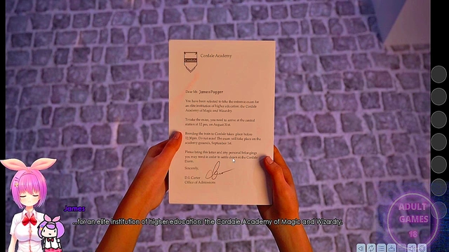 Busty 3D Teen Seduces You in Lust Academy Erogame Adventure