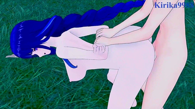 Raiden Shogun & Faruzan Intense 3D Anime Sex With Big Boobs&Cumshot Creampie