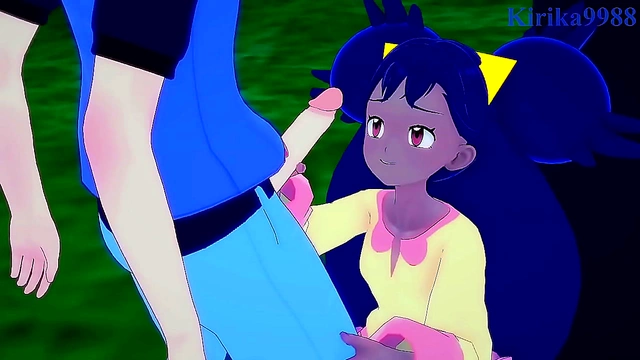 Iris & Erika's Intense Pokémon Hentai Sex Session With Teen 3D Creampie