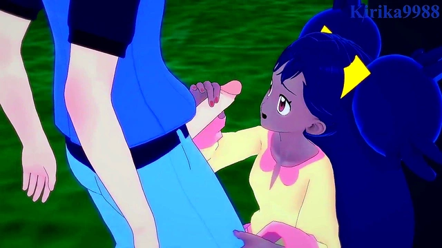 Iris & Erika's Intense Pokémon Hentai Sex Session With Teen 3D Creampie