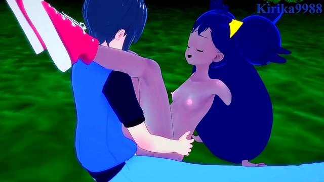 Iris & Erika's Intense Pokémon Hentai Sex Session With Teen 3D Creampie