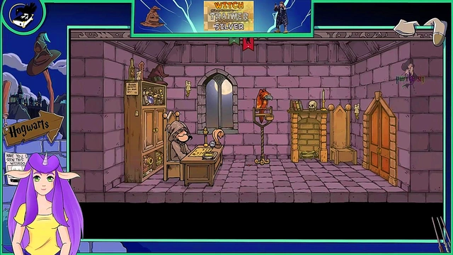 Hot Anime Witch Trains Her Horny Brunette Friend In Sexy Harry Potter Style