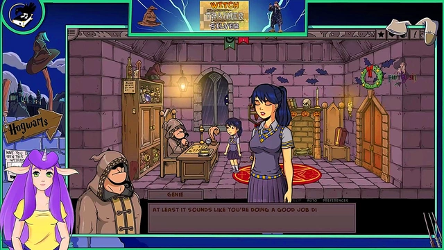 Hot Anime Witch Trains Her Horny Brunette Friend In Sexy Harry Potter Style