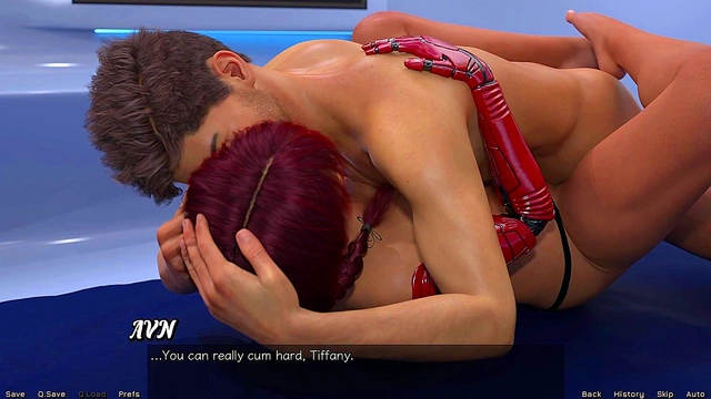 Ebony Astronaut Fucks Busty Redhead With Huge Cock In Futuristic BDSM Scene