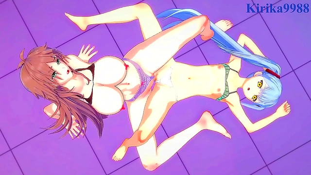 Ruri Hoshino & Sagiri Sakurai Engage in Intense Lesbian Play With Big Boobs