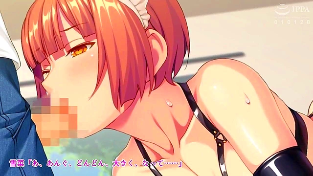 Masochistic Maid Learns Secret Skills In Hardcore Japanese Hentai Blowjob Session