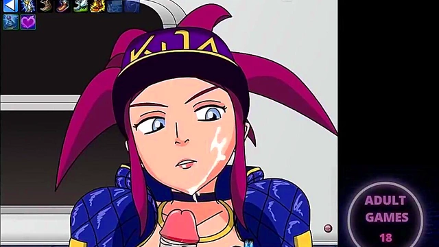 Busty Anime Chick Seduces Gamer for Erotic Fun in Commented LoL Gameplay