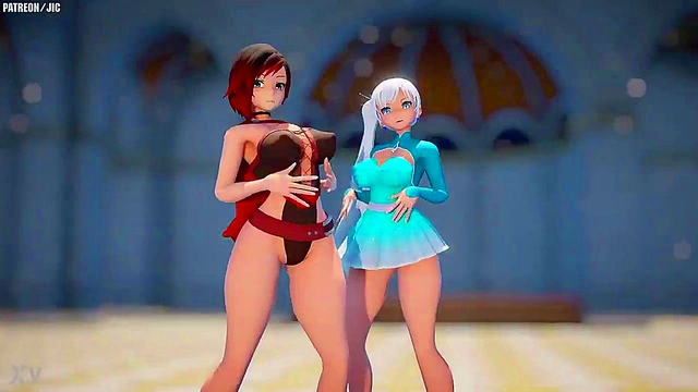 Big-TittedRWBY Character Rides Dick Hard For Juicy Finish