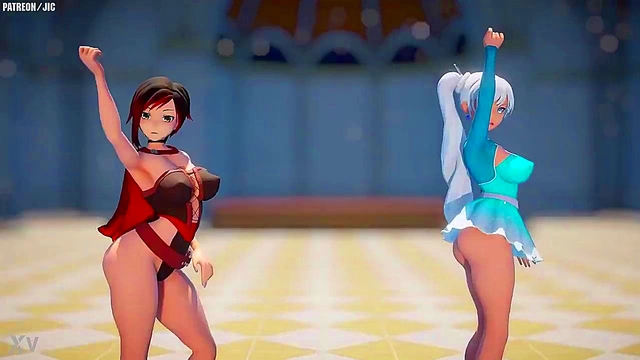 Big-TittedRWBY Character Rides Dick Hard For Juicy Finish