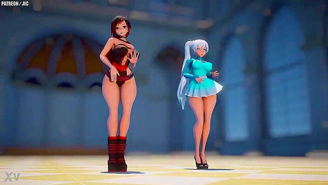 Big-TittedRWBY Character Rides Dick Hard For Juicy Finish