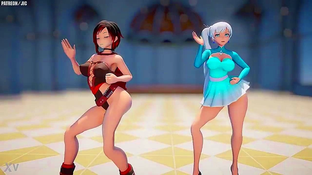 Big-TittedRWBY Character Rides Dick Hard For Juicy Finish