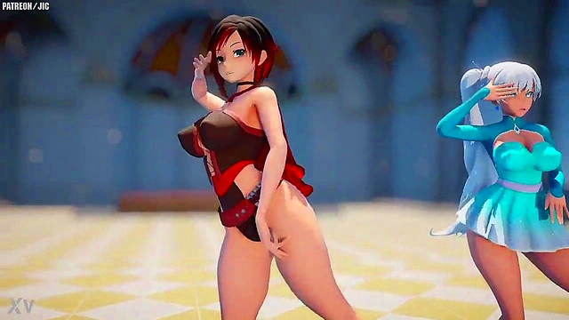 Big-TittedRWBY Character Rides Dick Hard For Juicy Finish