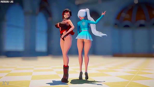 Big-TittedRWBY Character Rides Dick Hard For Juicy Finish