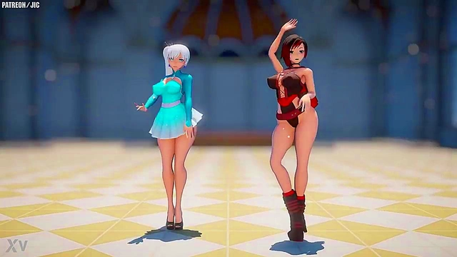 Big-TittedRWBY Character Rides Dick Hard For Juicy Finish