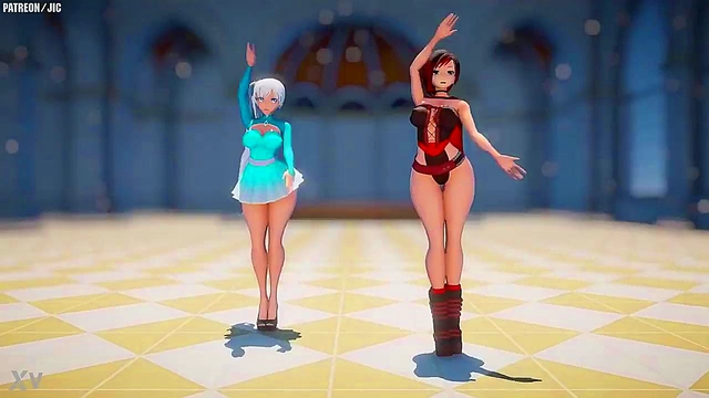 Big-TittedRWBY Character Rides Dick Hard For Juicy Finish