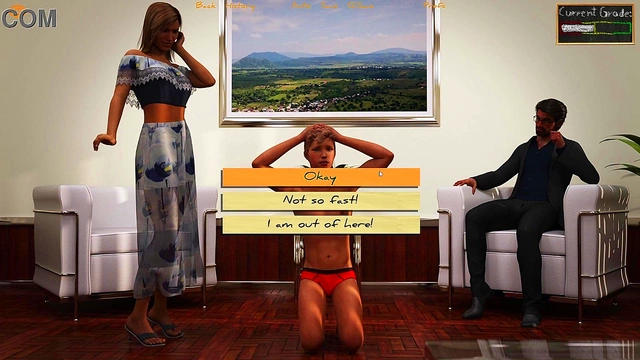 College Student Bound And Dominated By Headmaster And His Busty Wife In BDSM 3D Hentai Game