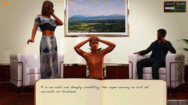 College Student Bound And Dominated By Headmaster And His Busty Wife In BDSM 3D Hentai Game