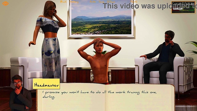 College Student Bound And Dominated By Headmaster And His Busty Wife In BDSM 3D Hentai Game