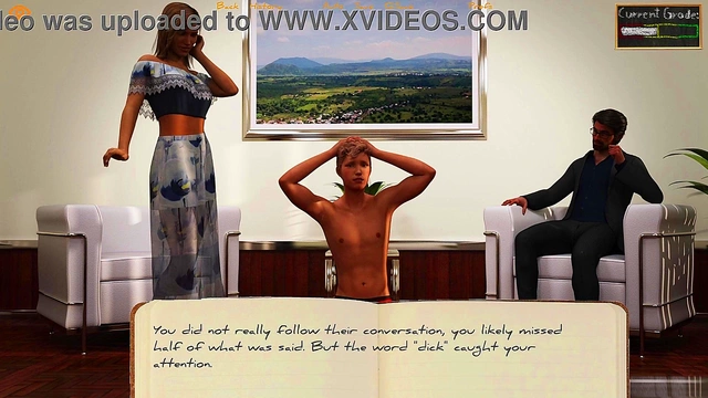 College Student Bound And Dominated By Headmaster And His Busty Wife In BDSM 3D Hentai Game