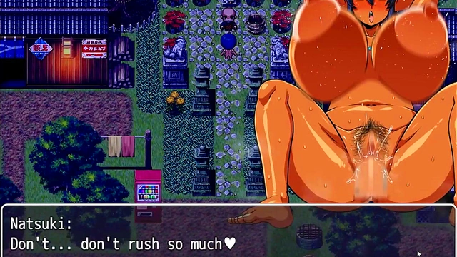 Tanned Busty Natsuki Fucks Horny Ghost Outdoors for Risky Creampie ejaculations!