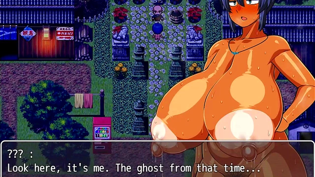 Tanned Busty Natsuki Fucks Horny Ghost Outdoors for Risky Creampie ejaculations!