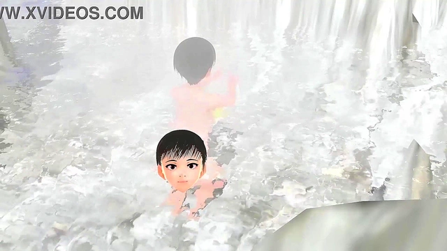 Anime Girls Enjoy Steamy Mixed Bathing Adventure at Remote Hot Springs