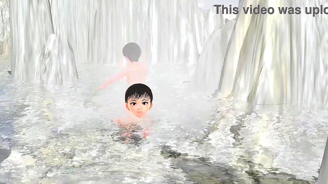 Anime Girls Enjoy Steamy Mixed Bathing Adventure at Remote Hot Springs