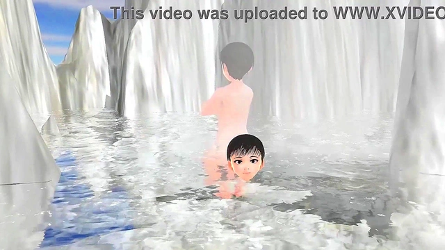 Anime Girls Enjoy Steamy Mixed Bathing Adventure at Remote Hot Springs