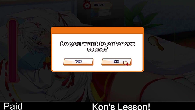 Fox Girl Kon Teaches Erotic Lessons With Seductive Moves & Sexy Gameplay