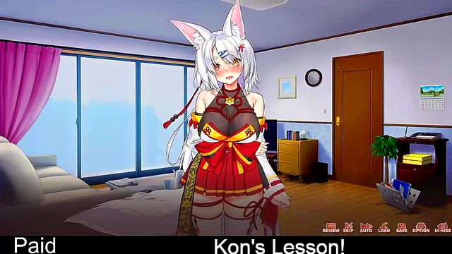 Fox Girl Kon Teaches Erotic Lessons With Seductive Moves & Sexy Gameplay