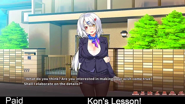 Fox Girl Kon Teaches Erotic Lessons With Seductive Moves & Sexy Gameplay