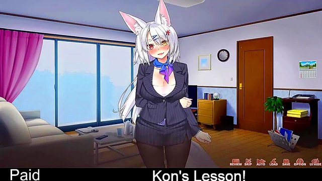 Fox Girl Kon Teaches Erotic Lessons With Seductive Moves & Sexy Gameplay