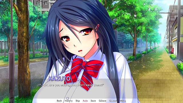 Busty Anime Chick Seduces for Favor in steamy Bully Bribe Scene Pt1