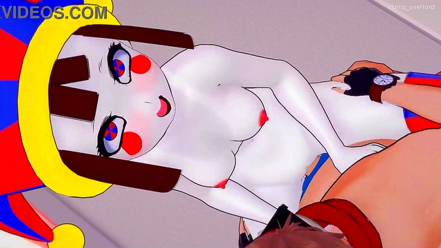 Pomni Drops Towel for Intense 3D Hentai Blowjob & Jester Sex Fest