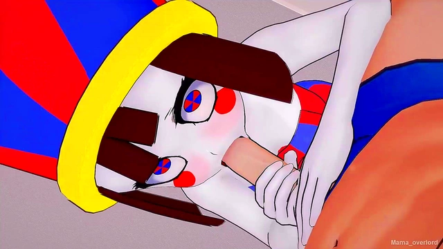 Pomni Drops Towel for Intense 3D Hentai Blowjob & Jester Sex Fest