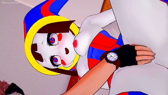 Pomni Drops Towel for Intense 3D Hentai Blowjob & Jester Sex Fest