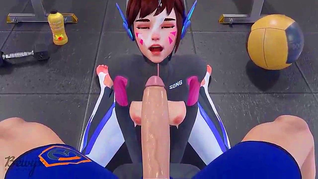 Hentai Anime – DVA's Big Dick Personal Training Session Ends With Blowjob & Anal Creampie