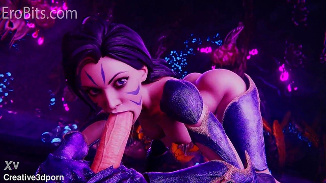 Kai'Sa from LoL Gives Intense Sci-Fi Blowjob & Anal Sex POV Orgasm Squirt