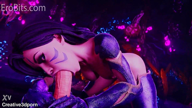 Kai'Sa from LoL Gives Intense Sci-Fi Blowjob & Anal Sex POV Orgasm Squirt