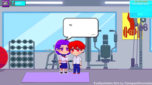 Cute Anime Chick Gets Sexy in Gym for Erotic Campus Chronicles Scene