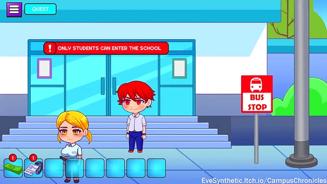 Cute Anime Chick Gets Sexy in Gym for Erotic Campus Chronicles Scene