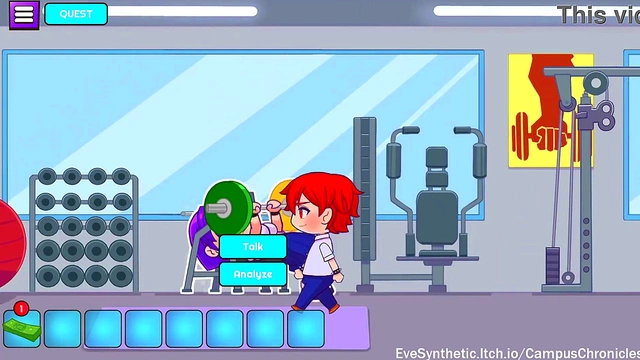 Cute Anime Chick Gets Sexy in Gym for Erotic Campus Chronicles Scene
