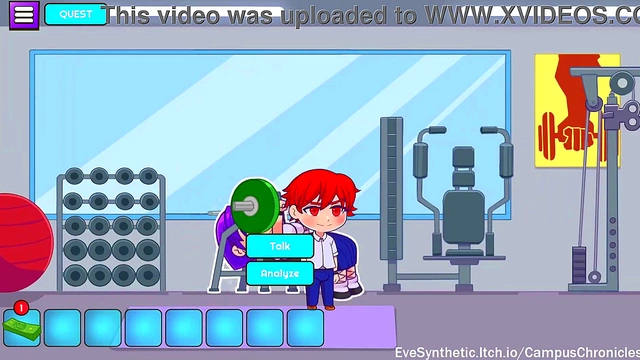 Cute Anime Chick Gets Sexy in Gym for Erotic Campus Chronicles Scene